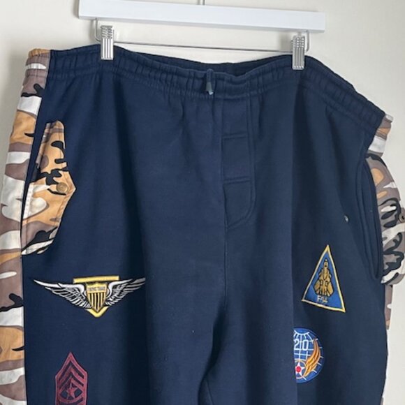 Seals Unlimited Navy Blue and Camo Sweatpants Size 3XL - Picture 3 of 16